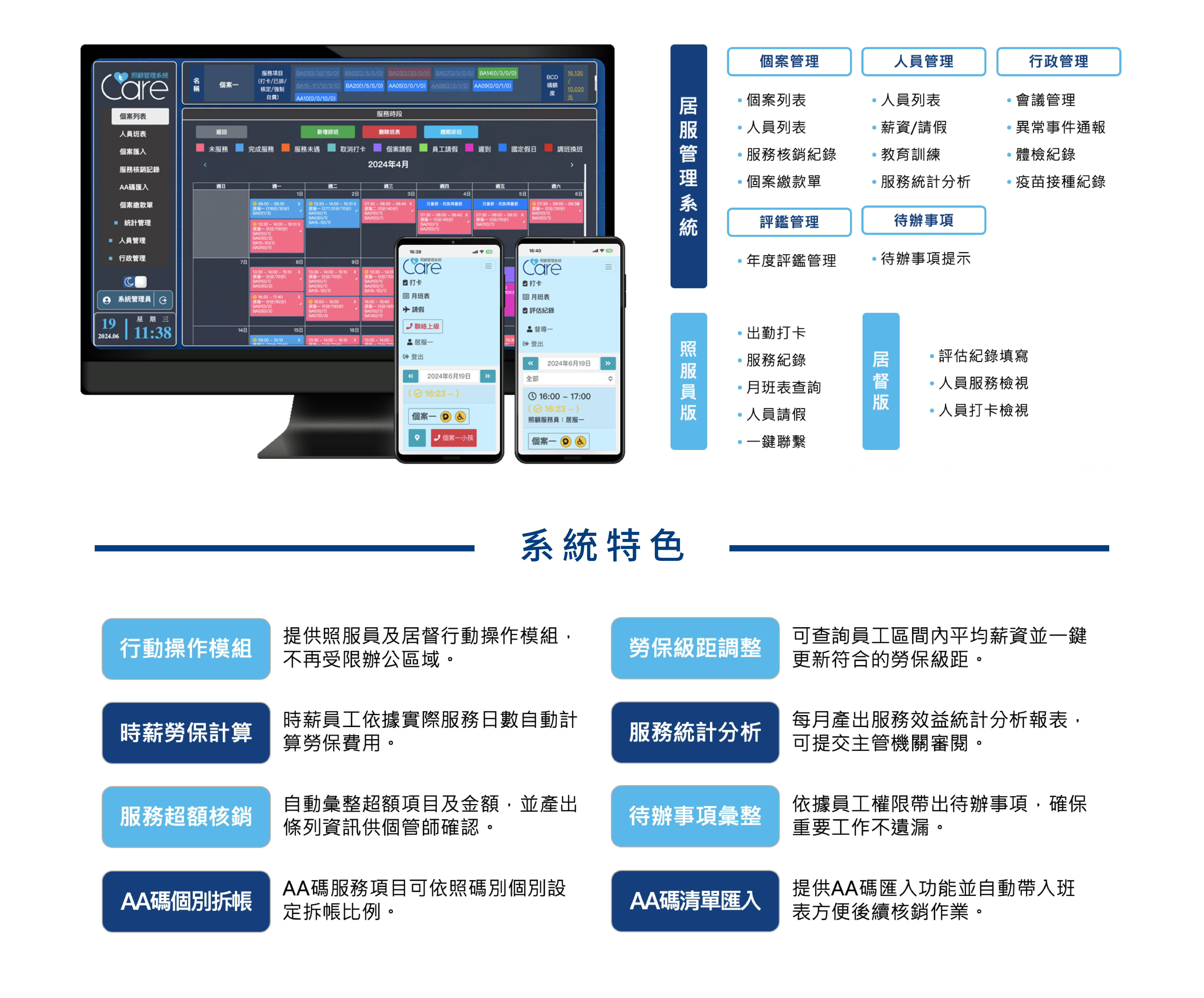 tCare照顧管理系統-居家服務